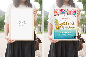 wood frame mock up