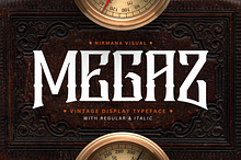 Megaz Vintage - Branding Logo Font