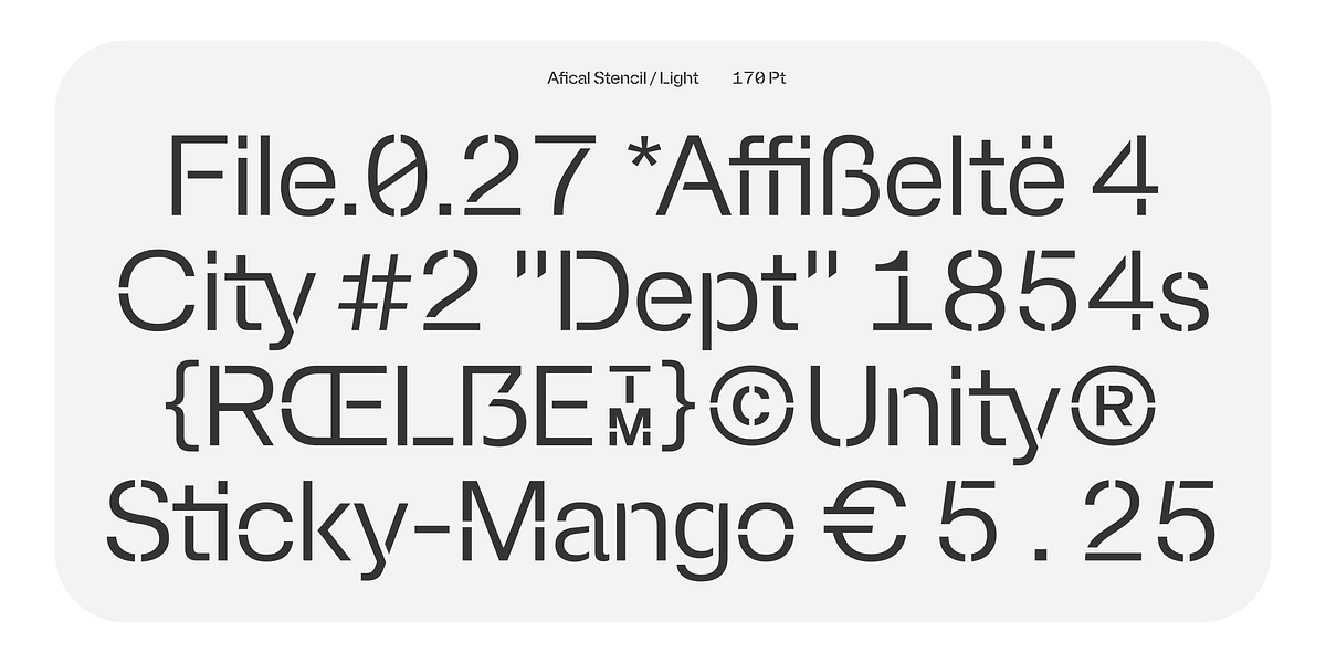 Afical, a Sans Serif Font by Formatype Foundry (Photo 13 of 13)