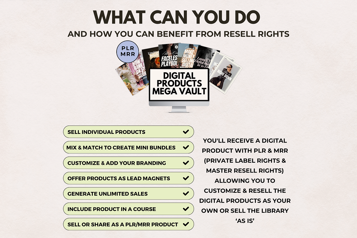 150+ PLR MRR Digital Products, a Presentation Template by The Thrive Society (Photo 7 of 10)