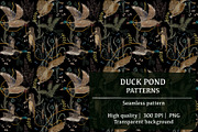 Duck pond patterns, a Pattern Graphic by InnaNazarova
