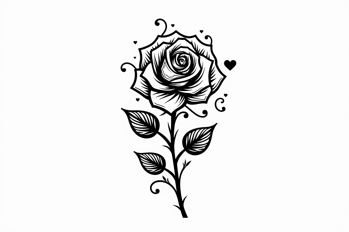 Romantic Rose Vector Pack, an Illustration by Designer_Momina (Photo 8 of 9)