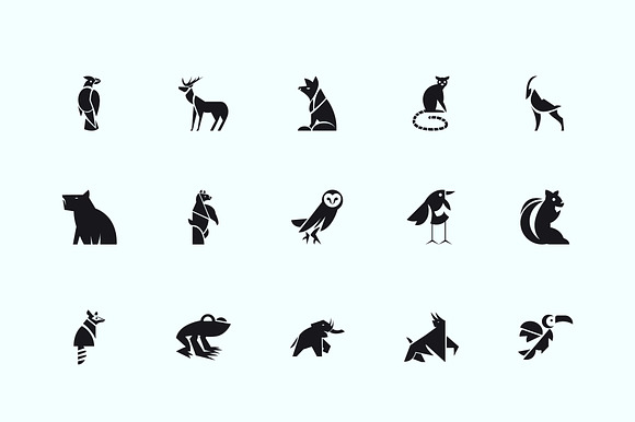 Animal Silhouette Icon Set preview 3