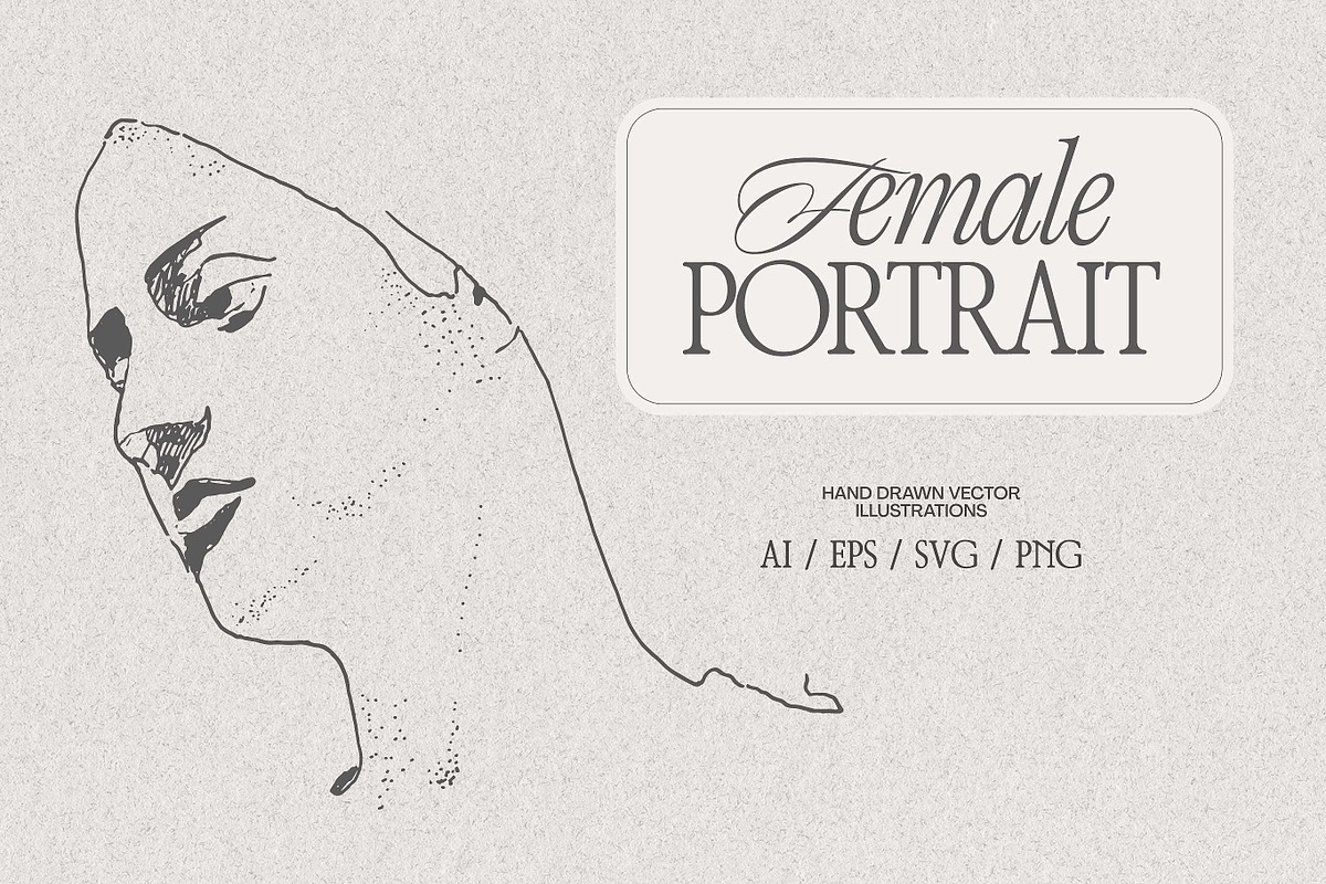 Single Line Female Portrait, a Person Illustration by TheMountBirdStudio (Photo 1 of 6)