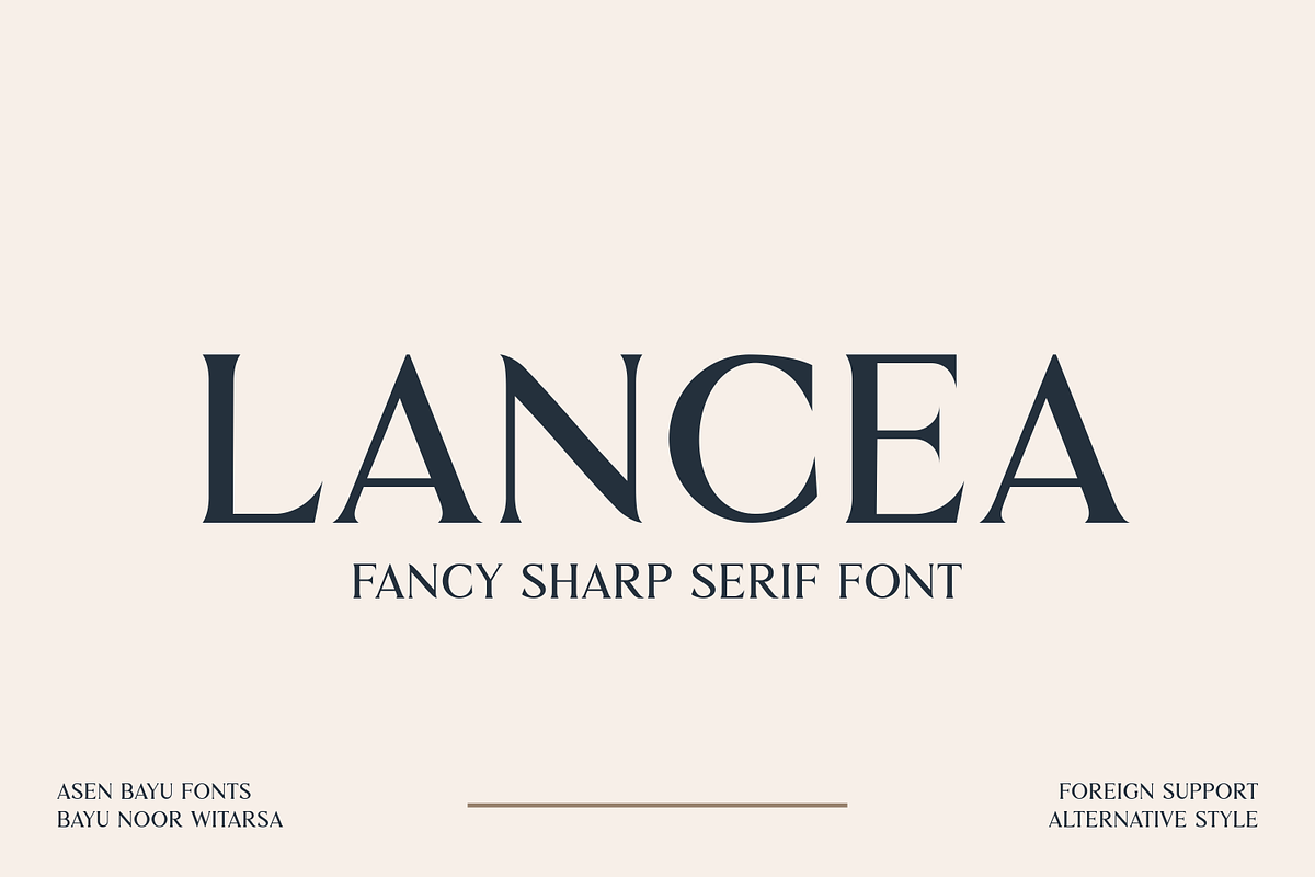 Lancea Font, a Serif Font by Asenbayu (Photo 1 of 11)