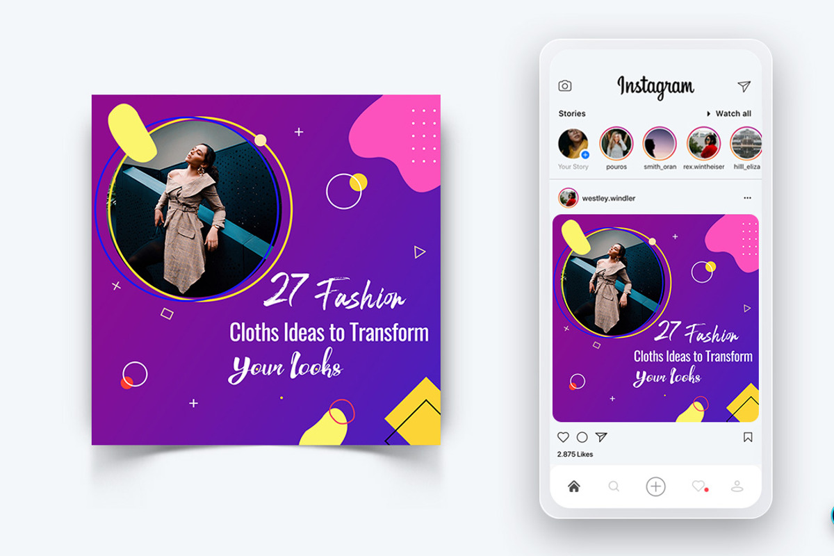 Fashion Sale Social Media Post, a Social Media Template by 3djagan