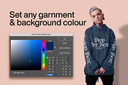 Coach Jacket Mockup – Modelled, a Hoody Mockup by Studio Innate (Thumbnail 4 of 5)