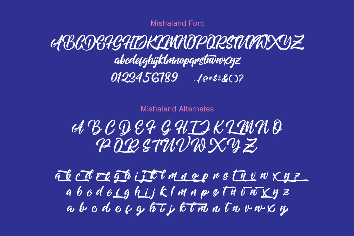 Mishaland Typeface preview 5