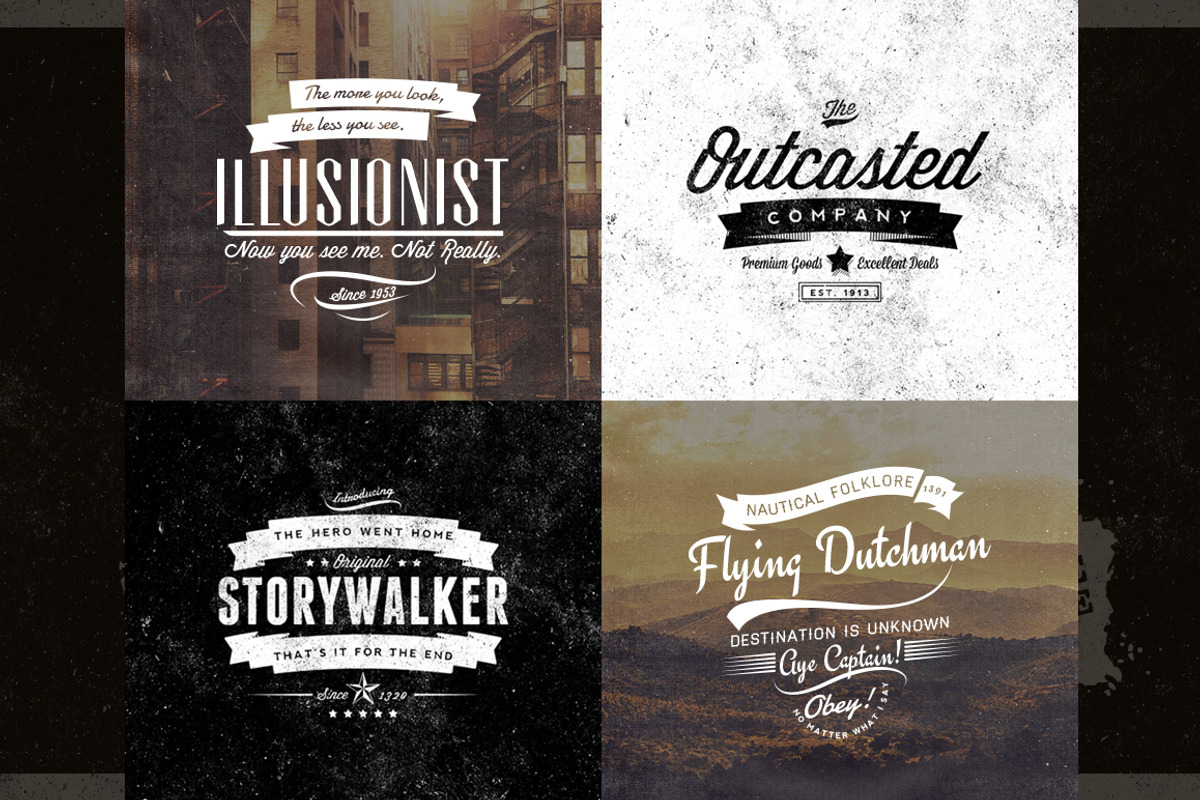 Classic Vintage Insignias Collection, a Branding & Logo Template by Yusof Mining (Photo 5 of 5)