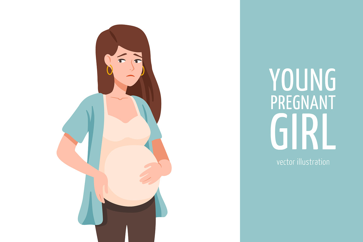 Young girl pregnant, a Person Illustration by Good Studio (Photo 1 of 3)