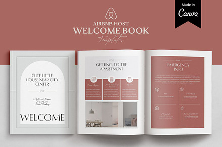 Airbnb Welcome book template CANVA