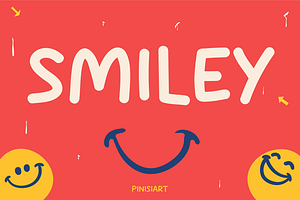 Smiley, a Font by Pinisi ART