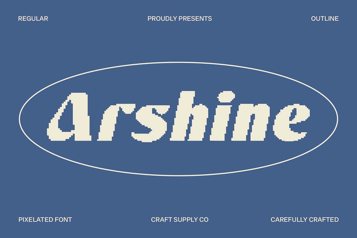 Arshine Pixel, a Sans Serif Font by Craft Supply Co. (Photo 1 of 8)