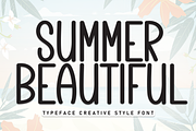 Summer Beautiful | Script Font, a Script Font by Scratchones (Thumbnail 1 of 8)