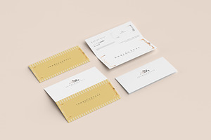 Bi-Fold Horizontal Brochure Mockups