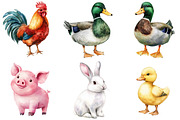 Quirky Farm Animals Clipart PNG, a Seasonal Illustration by CitraGraphics (Thumbnail 4 of 4)
