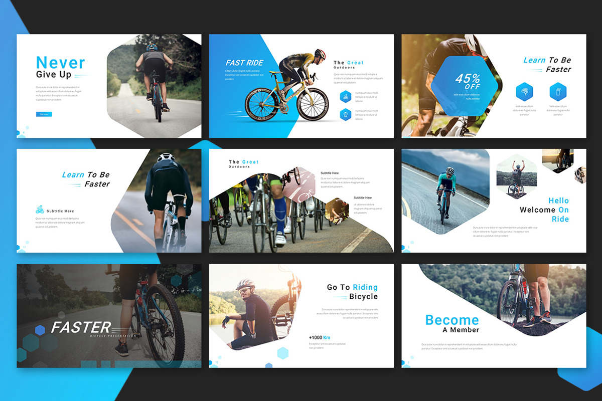 Faster - Sport Powerpoint Template, a Presentation Template by Jegtheme (Photo 3 of 4)