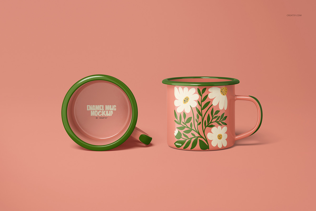 360ml Enamel Mug Mockup Set, a Cups & Container Mockup by creatsy5 (Photo 17 of 30)