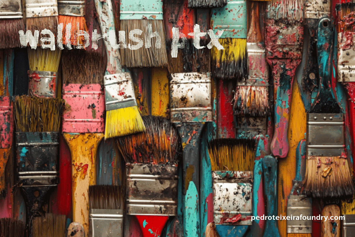 Wall Brush PTx, a Handwritten Font by vectalex (Photo 1 of 5)
