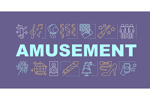 Amusement Word Concepts Banner