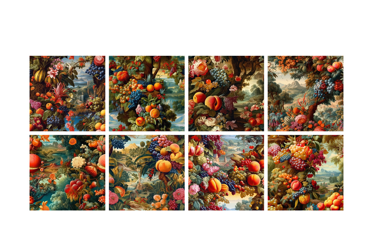 Fruits from Heaven Seamless Patterns, a Pattern Graphic by PrintyleStudio (Photo 2 of 6)