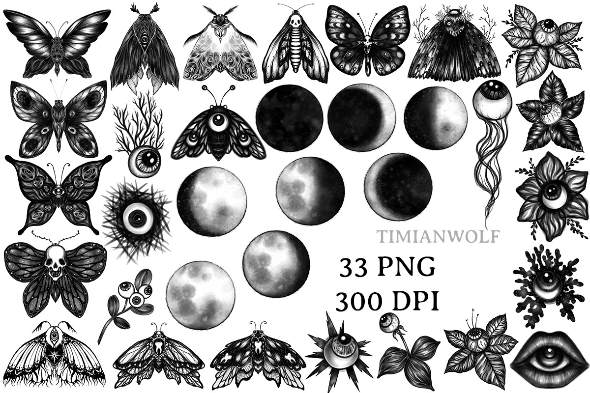 Dark details - gothic PNG set, a Texture Illustration by timianwolf (Photo 9 of 10)