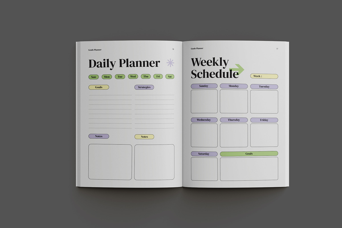 White Simple Planner Book, a Stationery Template by Neermana (Photo 10 of 12)