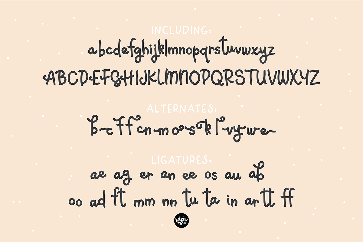 CABANA BABY A Bold Script .OTF Font preview 5