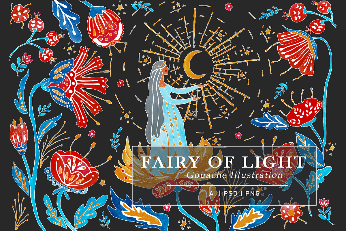 Fairy of Light Folklore, an Illustration by Arie Clares (Photo 1 of 11)