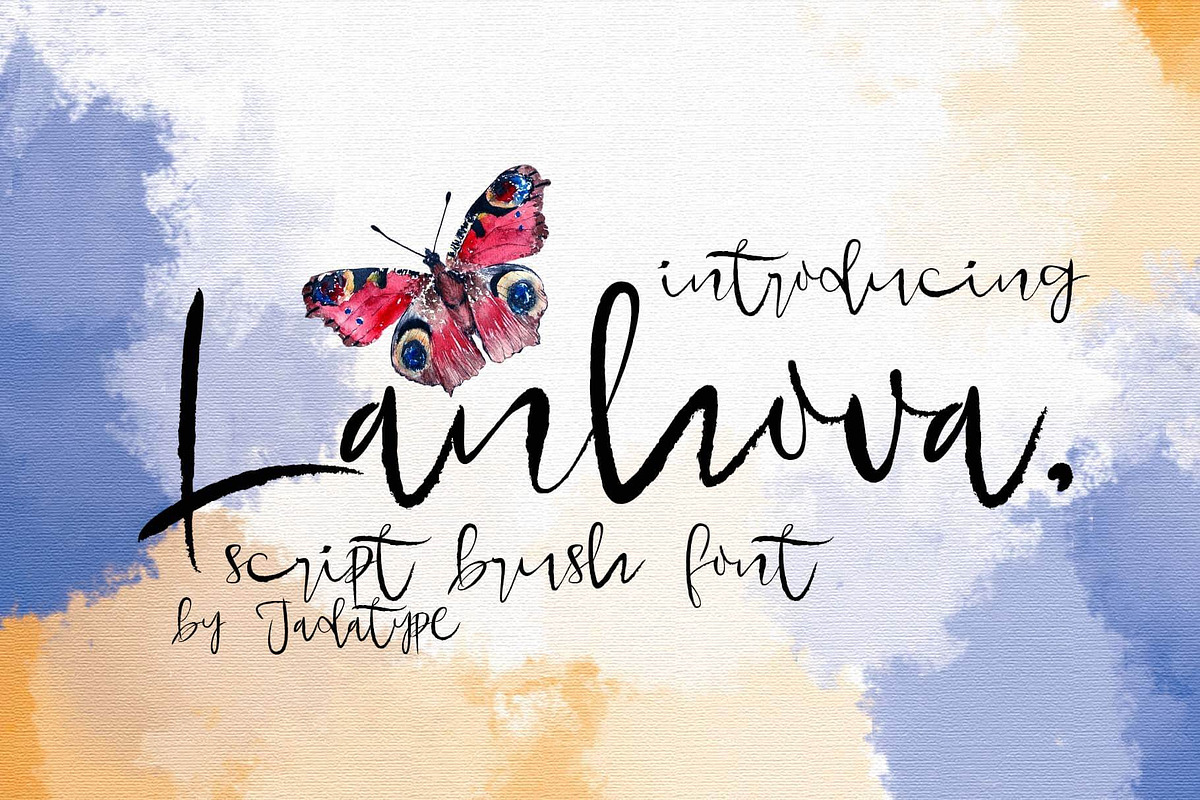 Lanhova | Brush Script, a Script Font by Jadatype.id (Photo 1 of 6)