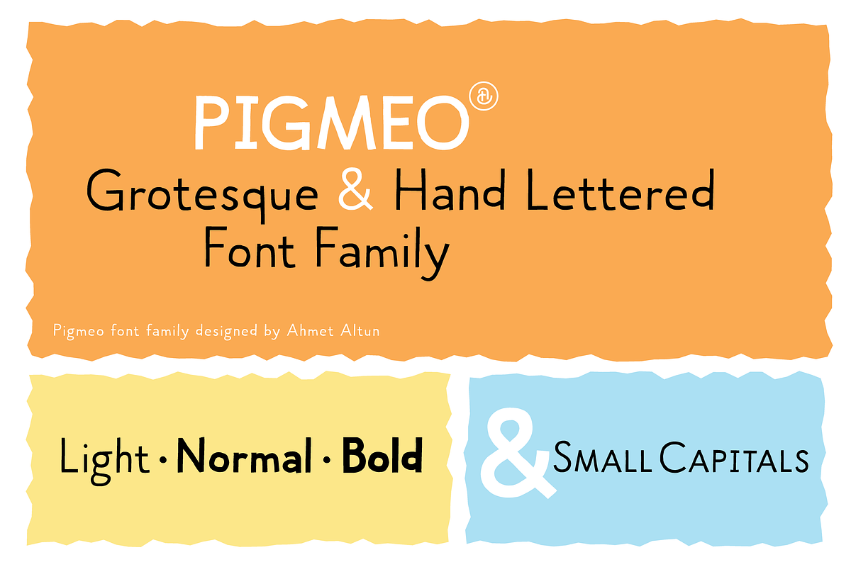 Pigmeo Font Family, a Font by Ahmet Altun (Photo 1 of 4)