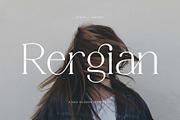 Rergian - A New Moderen Serif Font, a Serif Font by GridlineType (Thumbnail 1 of 10)