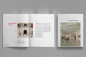 Art Gallery Exhibition Catalog, a Brochure Template by Boris Cupac