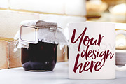 White coffee mug bundle - 8 mockups, a Cups & Container Mockup by Plums Pixel Love (Thumbnail 5 of 9)