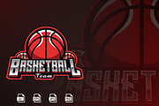 BasketBall Team Mascot Logo Template, a Branding & Logo Template by HasnainGFX (Thumbnail 1 of 3)