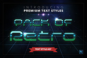 Retro #1 - 20 Text Styles, a Layer Style Add-On by Jonas Stensgaard (Thumbnail 8 of 23)