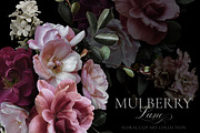 Mulberry Floral Clip Art Pattern Kit, an Object Graphic by Eclectic Anthology (Thumbnail 1 of 17)