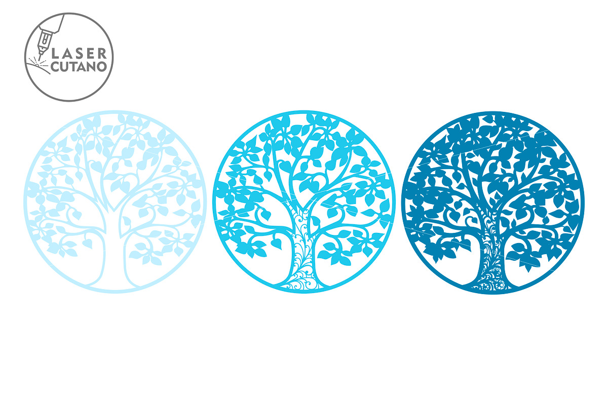 Tree Onelayer Template, Wall Decor, a Templates & Theme by LaserCutano (Photo 4 of 6)