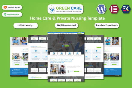Home Care & Nursing Elementor, a Websites & App Template by HasnainDEV