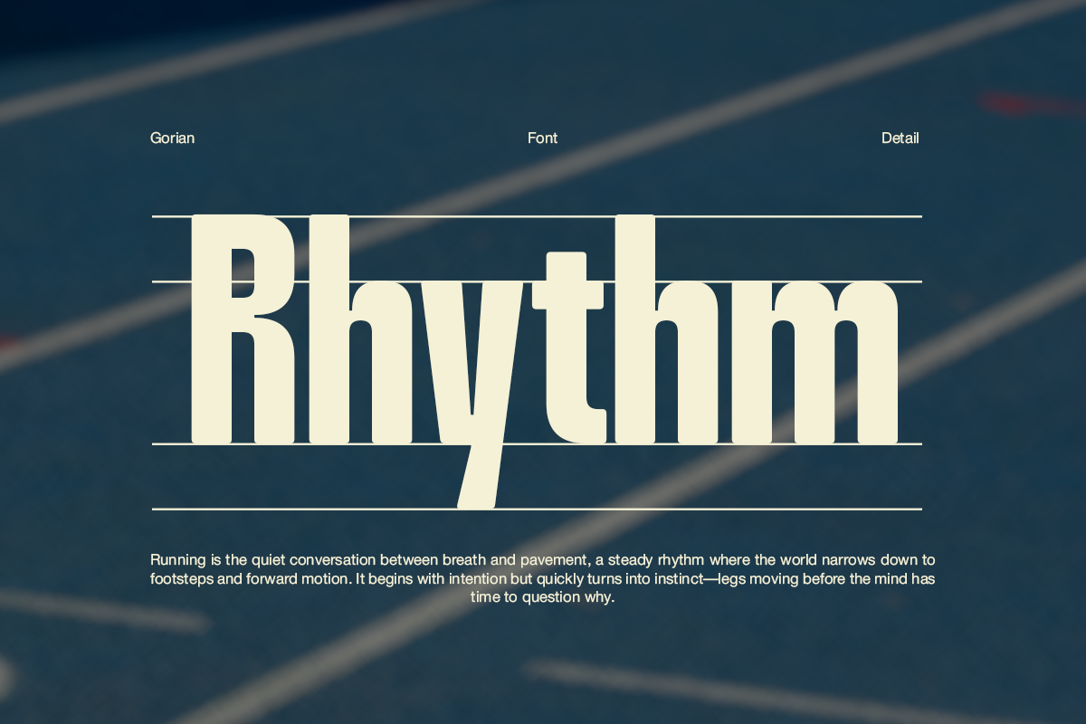 Gorian - Sport Condensed Font, a Sans Serif Font by Pandeka Studio (Photo 8 of 9)