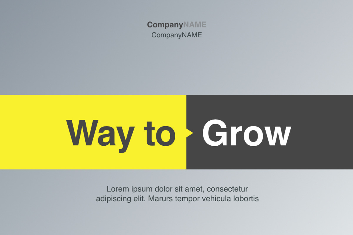 B2B Yellow Pitch, a Templates & Theme by Iconography - Pitch Deck (Photo 1 of 7)