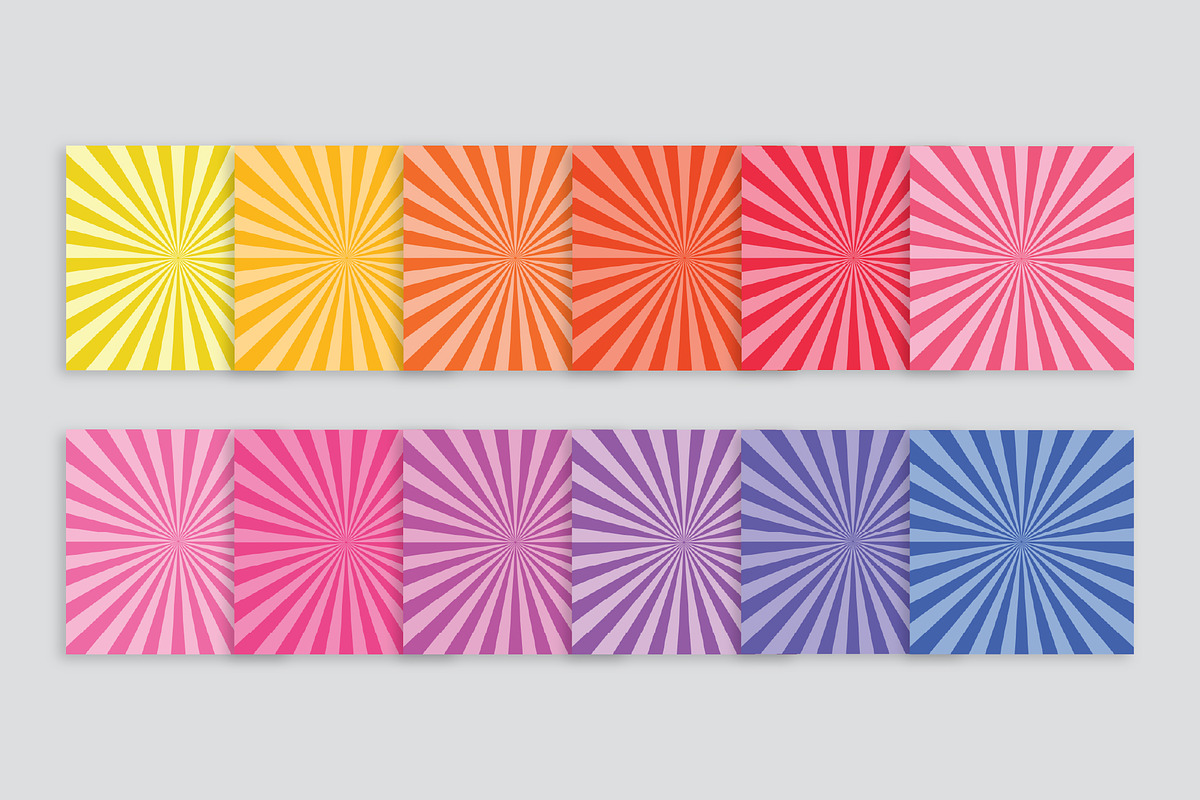 Two-Tone Sunburst Backgrounds, a Background Graphic by Running With Foxes (Photo 2 of 8)