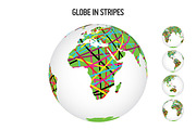 Globe in Stripes, an Object Graphic by cesgra (Thumbnail 1 of 5)