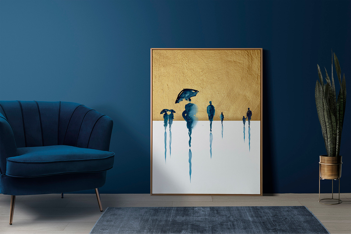 Watercolor Silhouettes People Set, a Person Illustration by AlineArtStore (Photo 7 of 12)
