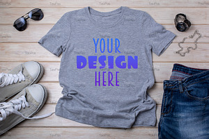 T-shirt mockup with black watch