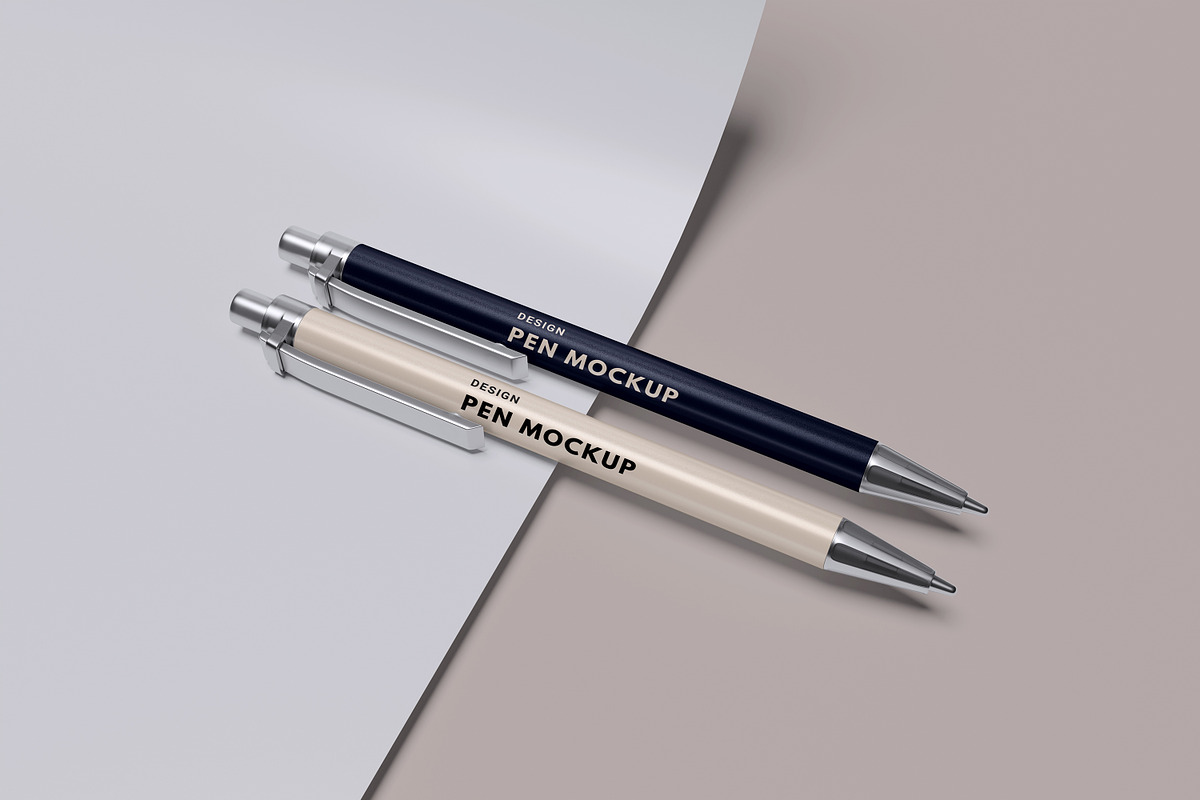 Floating Pens Mockup, a Pens & Pencil Mockup by swsi-studio (Photo 5 of 5)