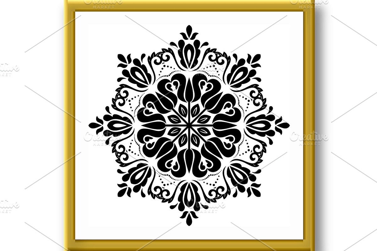 Floral Vector Abstract Pattern, a Decorative Illustration by FineArtStudio (Photo 2 of 3)