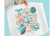 Coquette Seashell Coastal Summer PNG, an Illustration by Designking (Thumbnail 3 of 6)