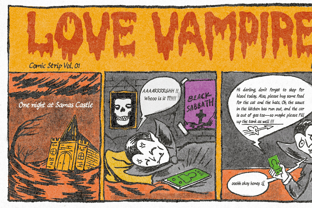 Blood Face Horror Font, a Handwritten Font by AROKA (Photo 2 of 7)
