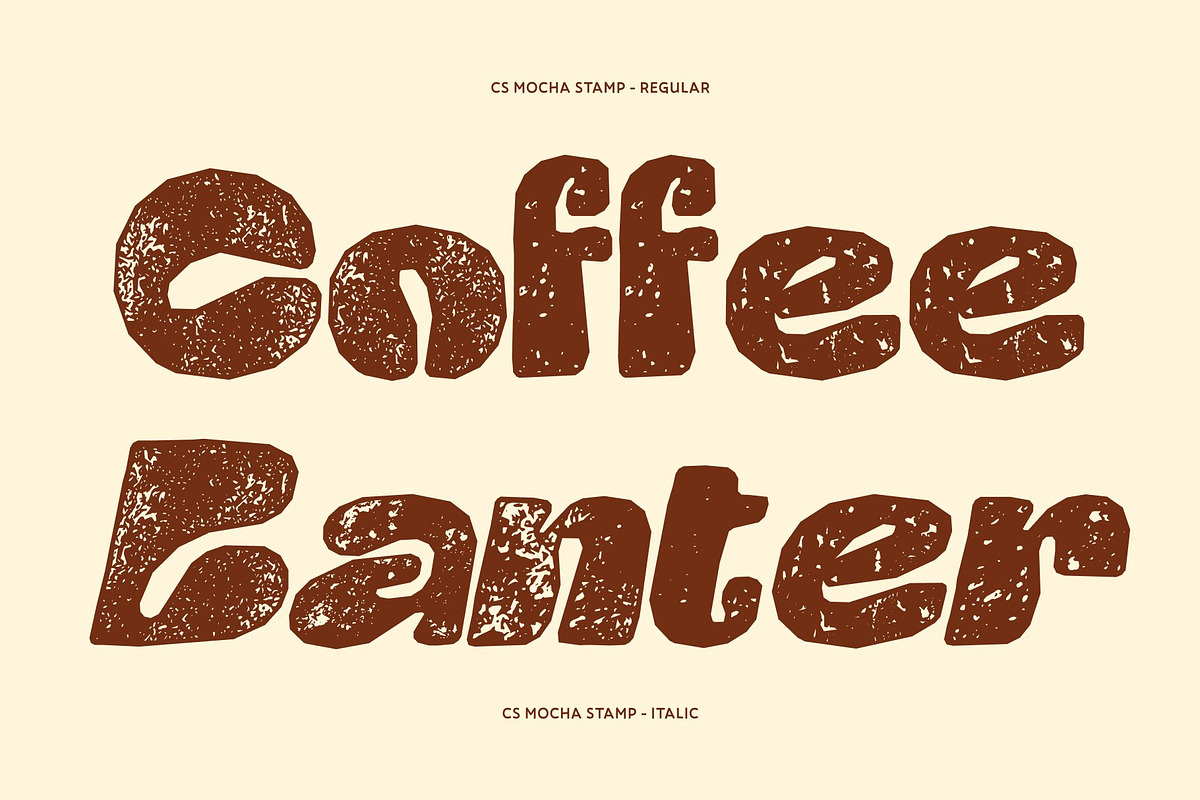 CS Mocha Stamp, a Sans Serif Font by Craft Supply Co. (Photo 3 of 8)